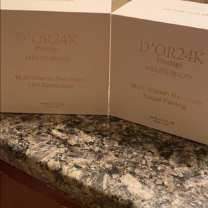 D’or24k facial peel and moisturizer combo